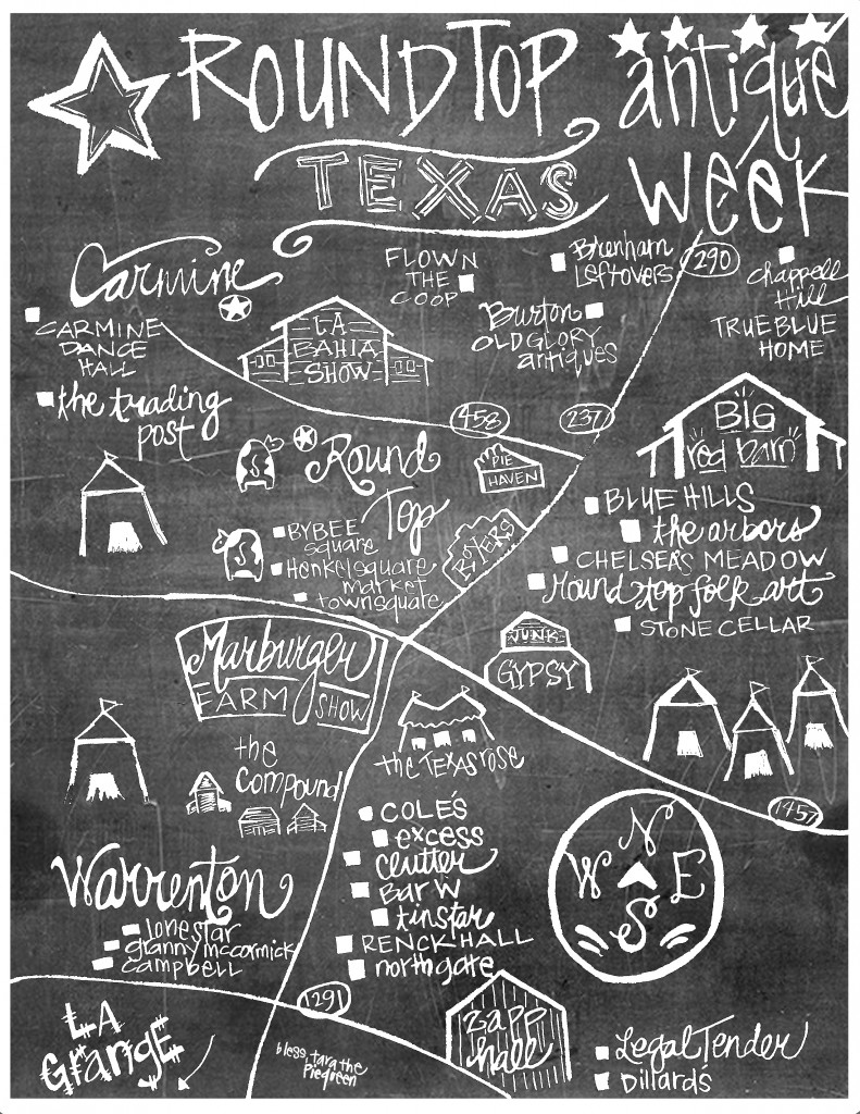 Warren-top Map Chalkboard w signature